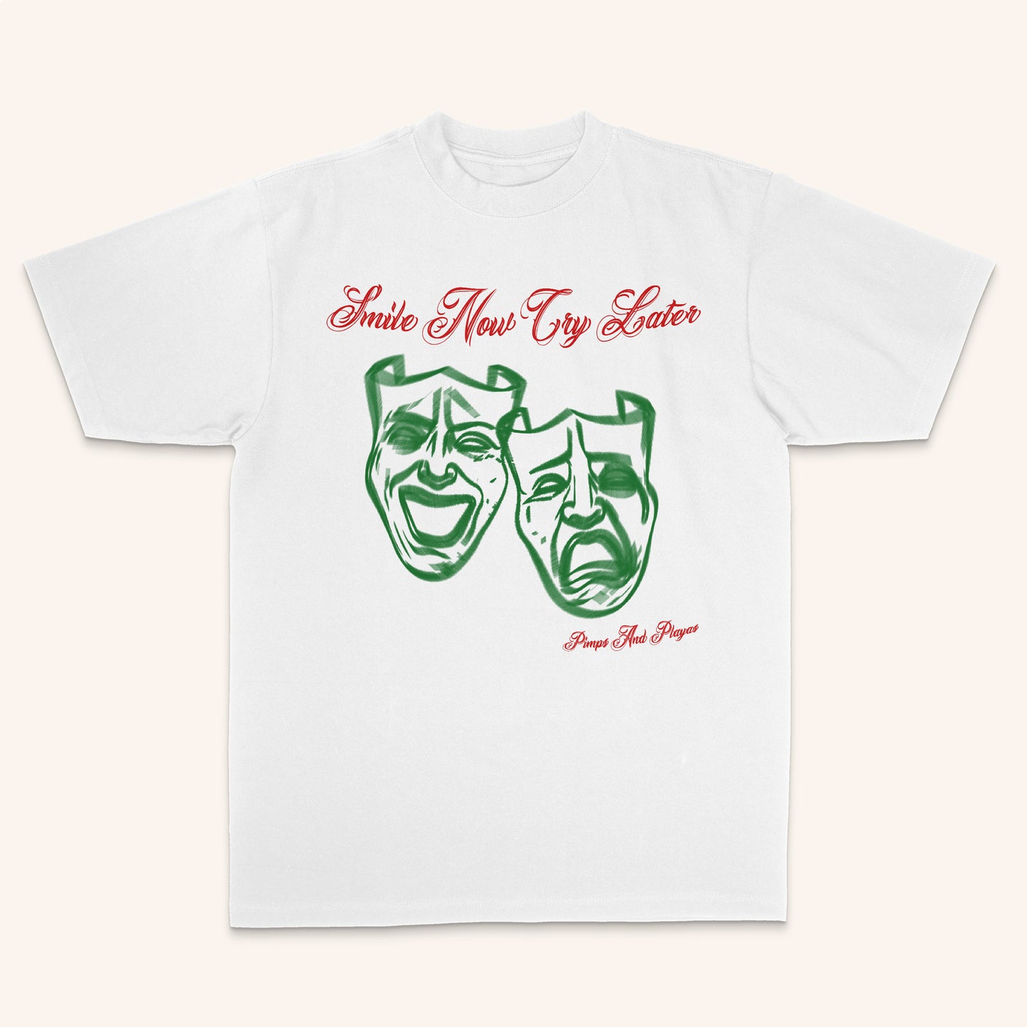 Smile Now Cry Later Tee (White)