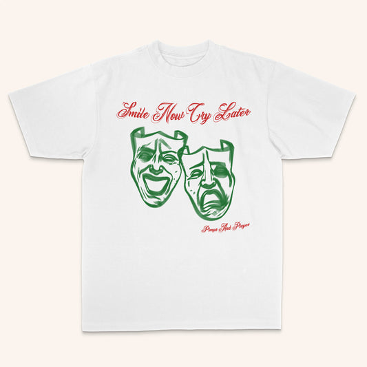 Smile Now Cry Later Tee (White)