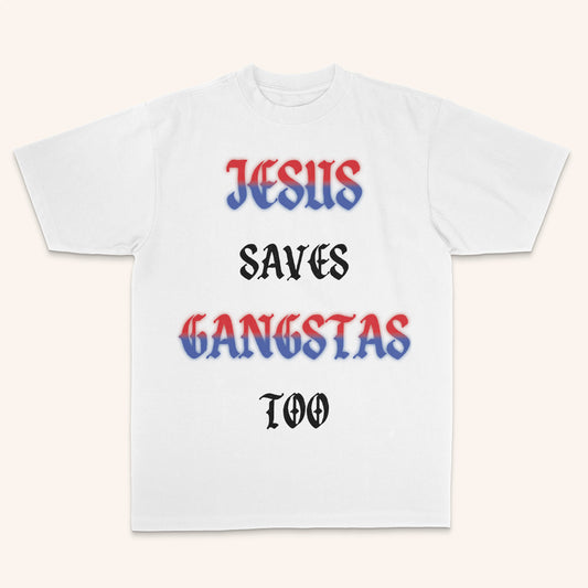 Jesus Saves Tee (White)